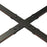 ET2 Lighting Continuum Track 4 way X Connector, Black