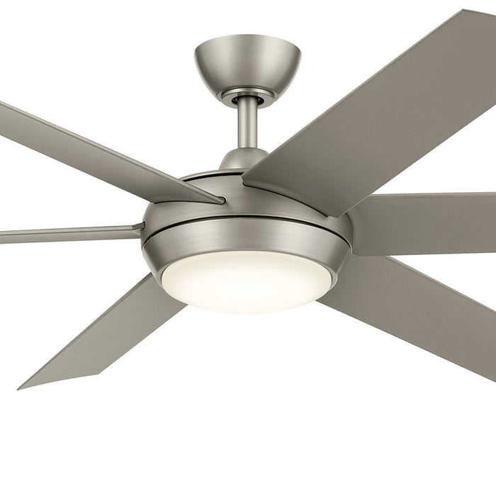Kichler Mint 1 Light 60" Ceiling Fan, Nickel/Etched Cased Opal