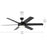 Kichler Mint 1 Light Ceiling Fan, Black/Etched Cased Opal