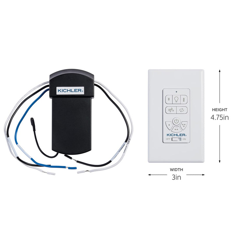 Kichler AC Wall Control Kit Full Function, White