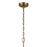 Kichler Winslow 3 Light Chandelier 1 Tier Medium, Brass/Clear Seeded
