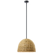 Kichler Raffiana 1 Light Mini Pendant, Black/Clear Satin Etched - 44399BK