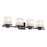 Kichler Tully 4 Light Wall Mt Bath 4 Arm, Black/Etched Cased Opal - 45152BK