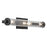 Kichler Azores 4 Light Linear Bath Medium, Black/Clear Fluted - 45649BK