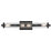 Kichler Azores 4 Light 24in Linear Bath Vanity | Industrial Black Steel & Clear Fluted Glass | Bathroom & Powder Room Vanity Light | Model 45649BK