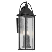 Kichler Harbor Row 4 Light Outdoor Wall Light, Large, Black/Seed - 49716BKT