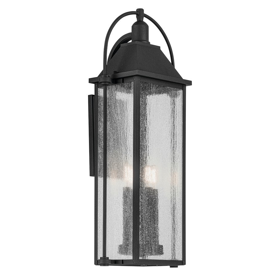 Kichler Harbor Row 4 Light Outdoor Wall Light, Large, Black/Seed - 49716BKT