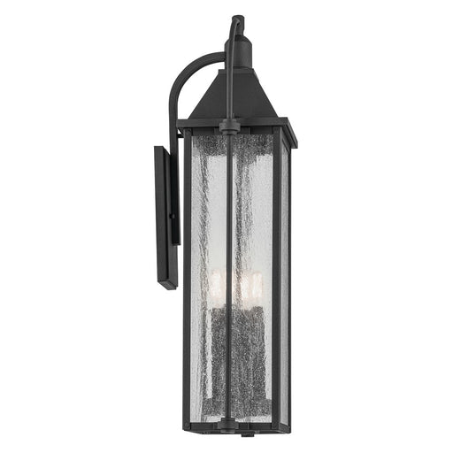 Kichler Harbor Row 4 Light Outdoor Wall Light, Large, Black/Seed