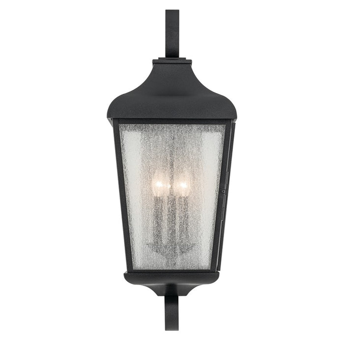 Kichler Forestdale 3 Light Outdoor Wall Light, Xlarge, Black/Seed