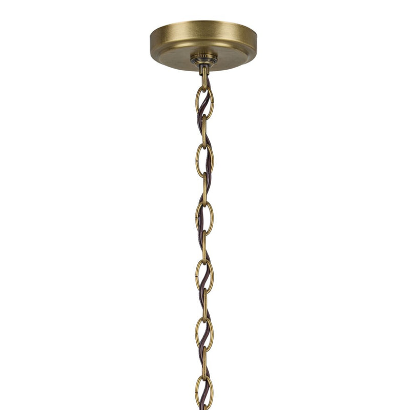 Kichler Winslow 6 Light Chandelier 1 Tier Large, Brass/Clear Seeded