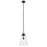 Kichler Marsailli 1 Light 19" Pendant, Black/Clear - 52661BKCLR