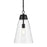 Kichler Marsailli 1 Light 19" Pendant, Black/Clear