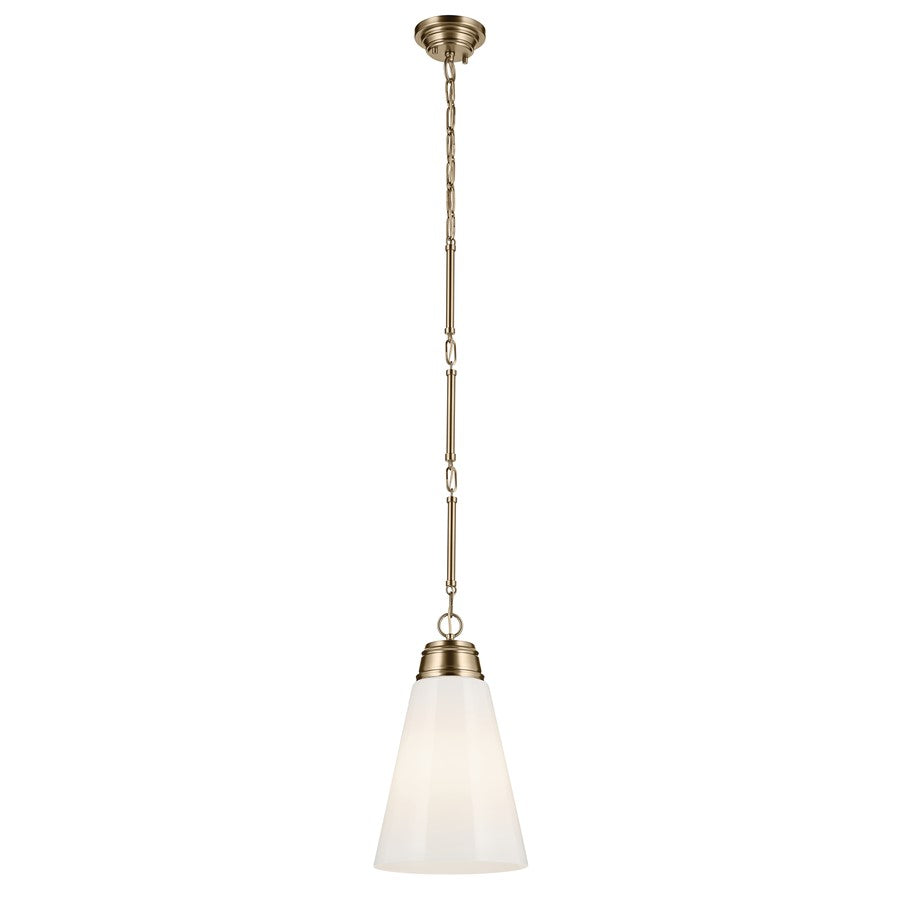 Kichler Marsailli 1 Light 19" Pendant, Champagne Bronze/Cased Opal - 52661CPZ