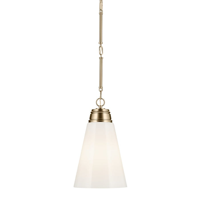 Kichler Marsailli 1 Light 19" Pendant, Champagne Bronze/Cased Opal
