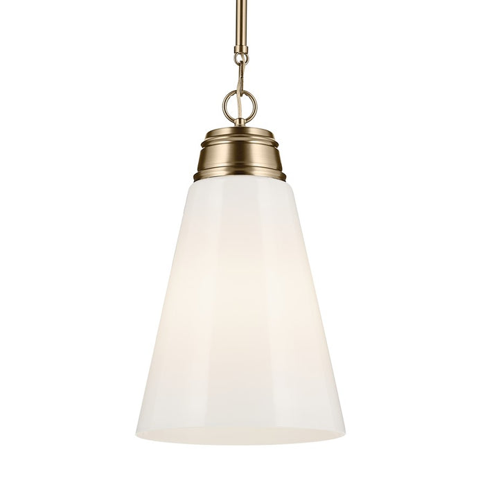 Kichler Marsailli 1 Light 19" Pendant, Champagne Bronze/Cased Opal