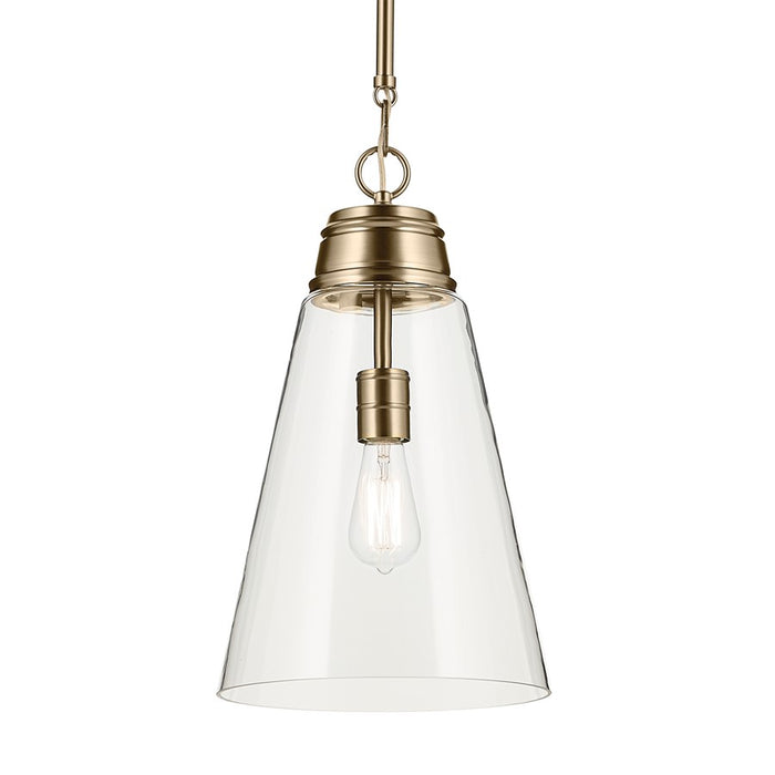 Kichler Marsailli 1 Light 19" Pendant, Champagne Bronze/Clear