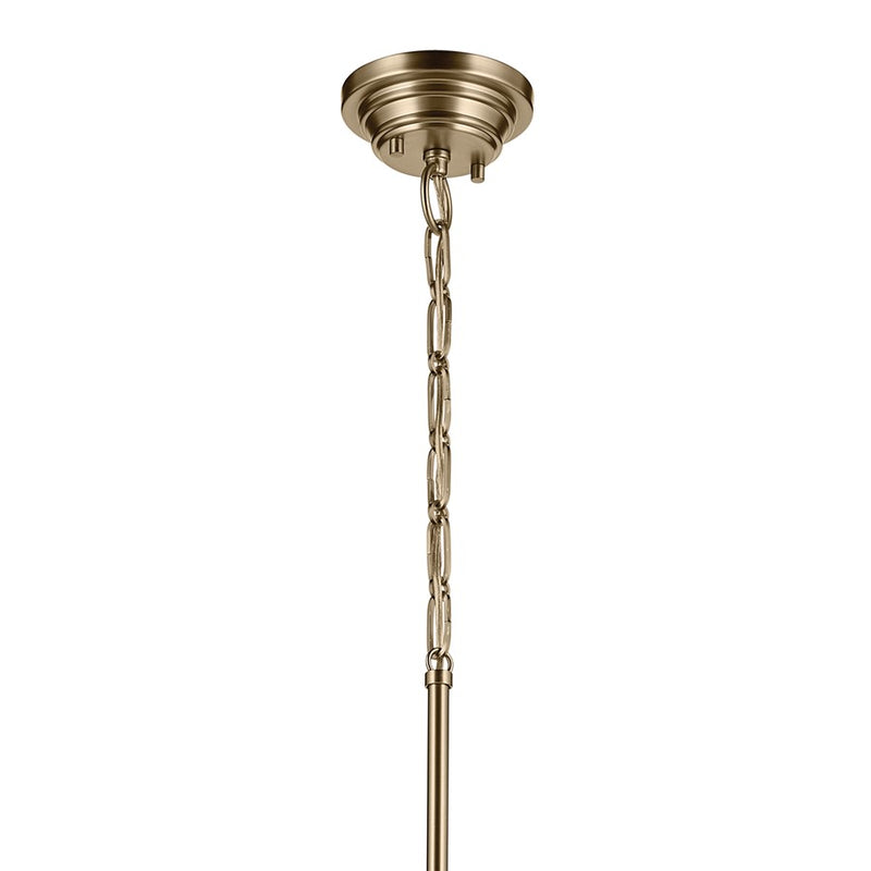 Kichler Marsailli 1 Light 19" Pendant, Champagne Bronze/Clear