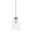 Kichler Marsailli 1 Light 19" Pendant, Polished Nickel/Clear