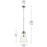 Kichler Marsailli 1 Light 19" Pendant, Polished Nickel/Clear