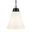 Kichler Marsailli 1 Light 20" Pendant, Black/Cased Opal