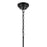 Kichler Marsailli 1 Light 20" Pendant, Black/Cased Opal