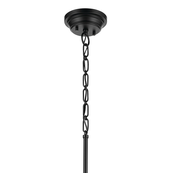 Kichler Marsailli 1 Light 20" Pendant, Black/Cased Opal