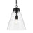 Kichler Marsailli 1 Light 20" Pendant, Black/Clear