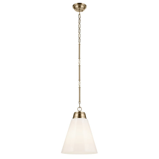 Kichler Marsailli 1 Light 20" Pendant, Champagne Bronze/Cased Opal - 52662CPZ