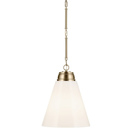 Kichler Marsailli 1 Light 20" Pendant, Champagne Bronze/Cased Opal