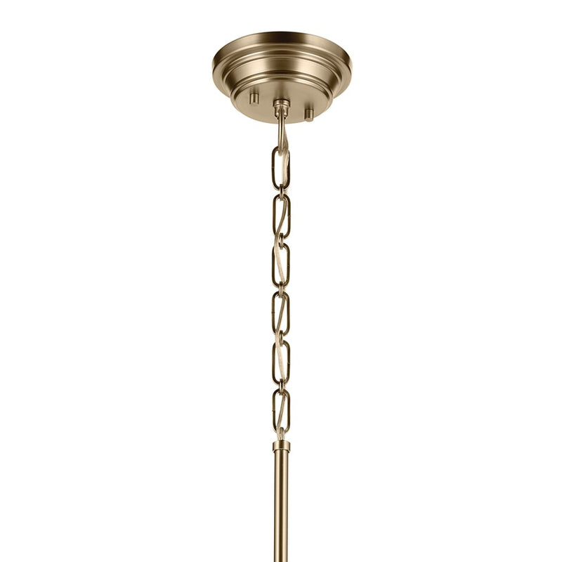 Kichler Marsailli 1 Light 20" Pendant, Champagne Bronze/Cased Opal