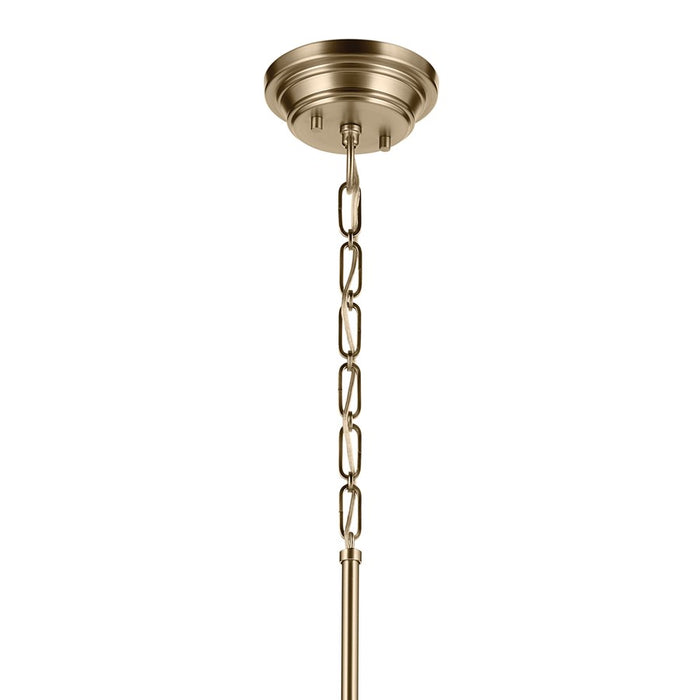 Kichler Marsailli 1 Light 20" Pendant, Champagne Bronze/Cased Opal