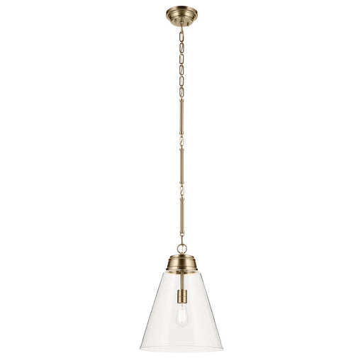 Kichler Marsailli 1 Light 20" Pendant, Champagne Bronze/Clear - 52662CPZCLR
