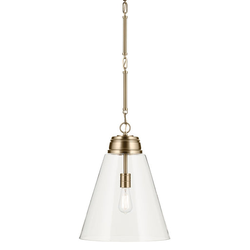 Kichler Marsailli 1 Light 20" Pendant, Champagne Bronze/Clear