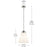 Kichler Marsailli 1 Light 20" Pendant, Polished Nickel/Cased Opal