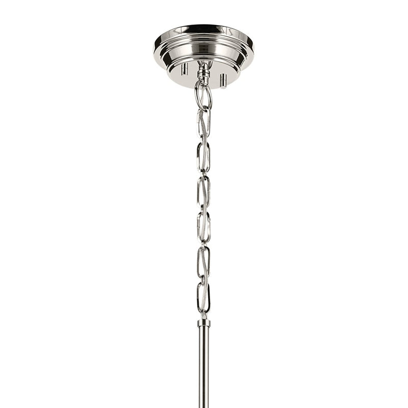 Kichler Marsailli 1 Light 20" Pendant, Polished Nickel/Clear