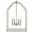 Kichler Madden 4 Light Foyer Pendant, Brushed Nickel