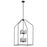 Kichler Madden 8 Light 24" Foyer Pendants, Black - 52724BK