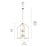 Kichler Madden 8 Light 24" Foyer Pendants, Champagne Bronze