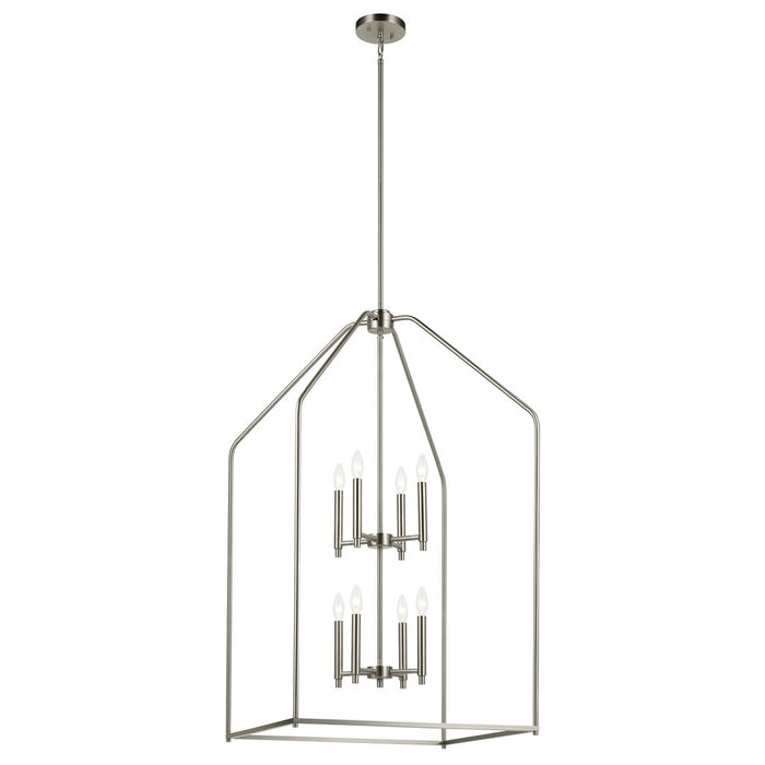 Kichler Madden 8 Light 24" Foyer Pendants, Brushed Nickel - 52724NI
