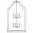 Kichler Madden 8 Light 24" Foyer Pendants, Brushed Nickel