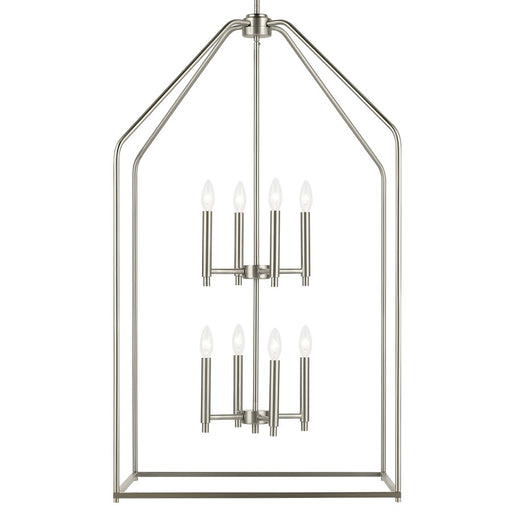 Kichler Madden 8 Light 24" Foyer Pendants, Brushed Nickel