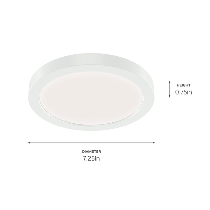 Kichler Ara 7" Downlight/3000K Bulk Pack, White