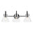 Kichler Farum 3 Light Wall Mt Bath 3 Arm, Chrome/Clear