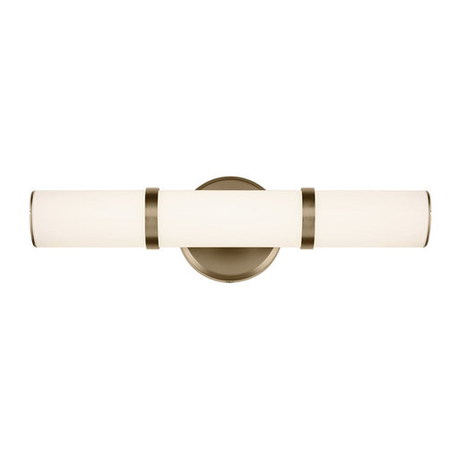 Kichler Rosh 1 Light 18" Wall Sconce, Champagne Bronze/White