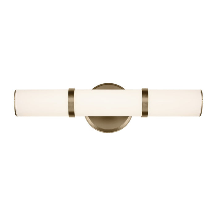 Kichler Rosh 1 Light 18" Wall Sconce, Champagne Bronze/White