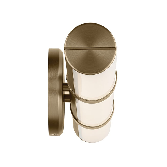 Kichler Rosh 1 Light 18" Wall Sconce, Champagne Bronze/White