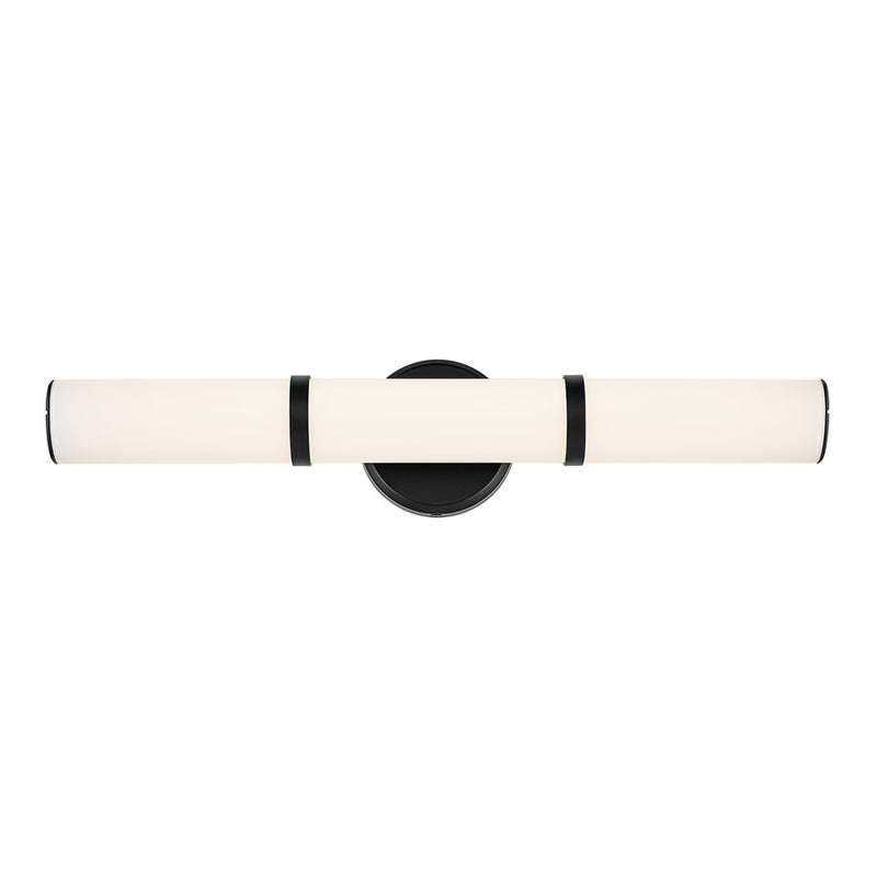 Kichler Rosh 1 Light 24" Linear Bath Medium, Black/White