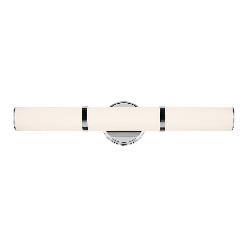 Kichler Rosh 1 Light Linear Bath Medium, Chrome/White