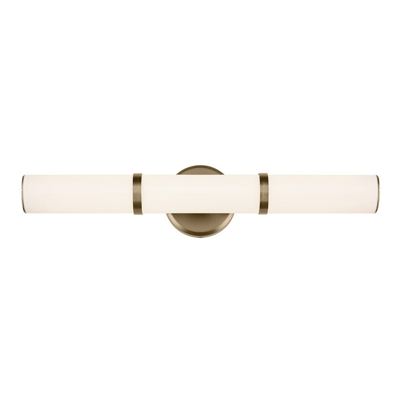 Kichler Rosh 1 Light 24" Linear Bath, Champagne Bronze/White