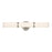 Kichler Rosh 1 Light Linear Bath Medium, Brushed Nickel/White